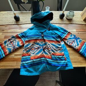 Colorful Geometric Patterned Hoodie